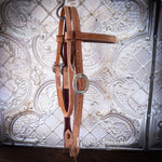 Load image into Gallery viewer, 3/4" Browband Headstall with Swell Cheek Piece
