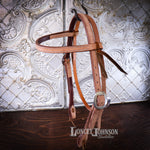 Load image into Gallery viewer, 5/8" Browband Headstall with Swell Cheek Piece
