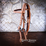 Load image into Gallery viewer, 5/8" Browband Headstall with Swell Cheek Piece
