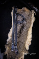 Load image into Gallery viewer, Black Loop Ear Bridle with Poll Buckls
