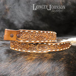 Load image into Gallery viewer, Vintage Western Belt with Buck Stitch &amp; Inlayed name &quot;LLOYD&quot;
