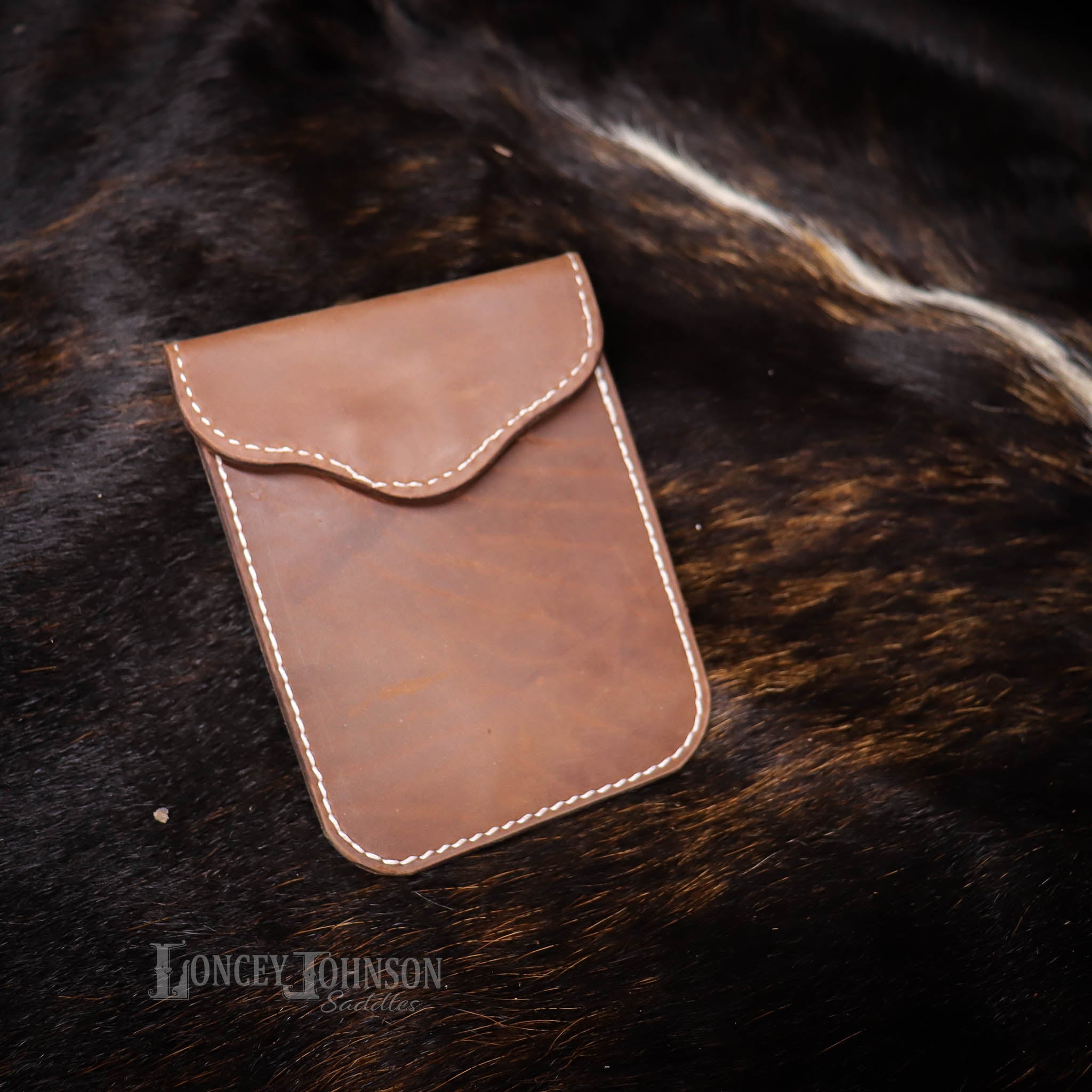 Brown Leather Bolus Pouch
