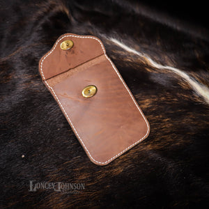 Brown Leather Bolus Pouch