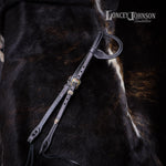 Load image into Gallery viewer, Black Leather Loup Ear Bridle
