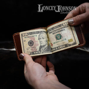 Leather Money Clip Wallet