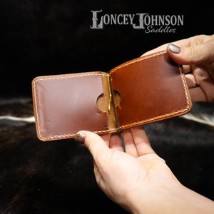 Leather Money Clip Wallet