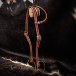 Load image into Gallery viewer, Loop Ear English Bridle Leather Headstall
