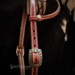 Load image into Gallery viewer, Loop Ear English Bridle Leather Headstall
