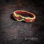 Load image into Gallery viewer, Leather Bracelet with Brass Snaps
