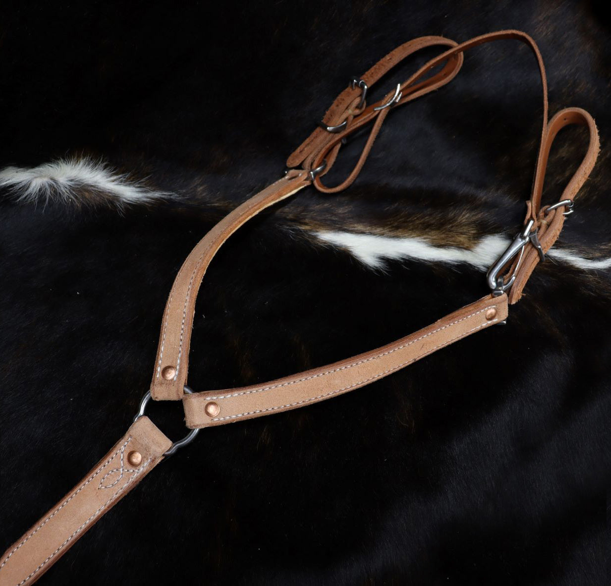 Rough-Out Straight Breast Collar with Stainless Steel Hardware