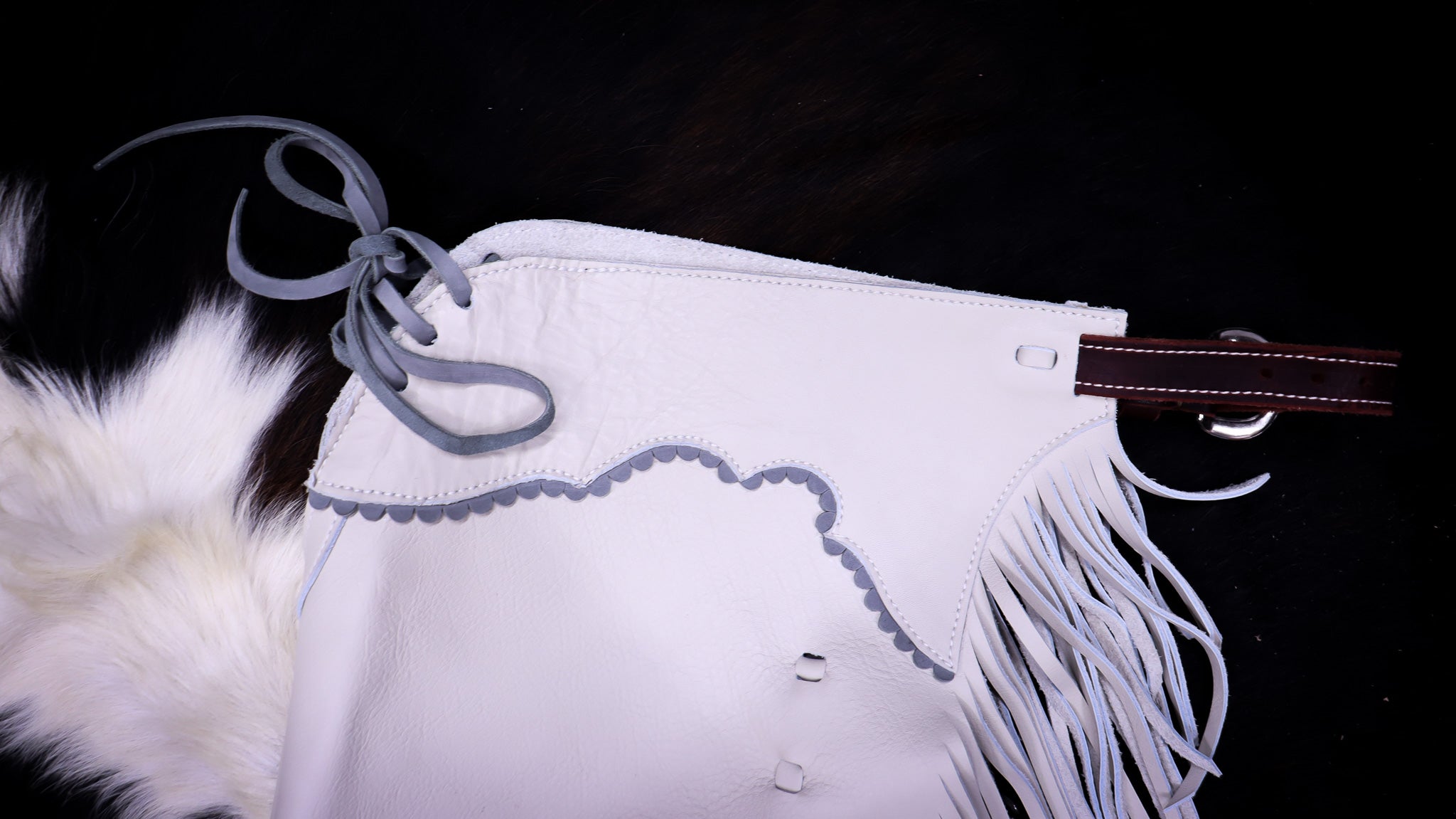 Classic Pearl Chaps with Gray Accents