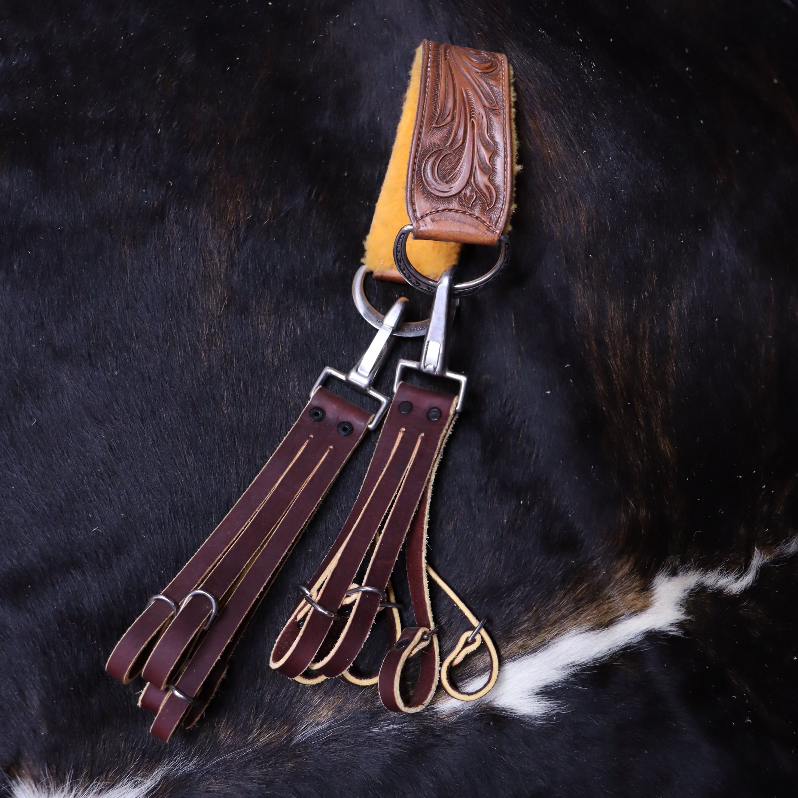 Leather Game Carrier with Fleece Liner