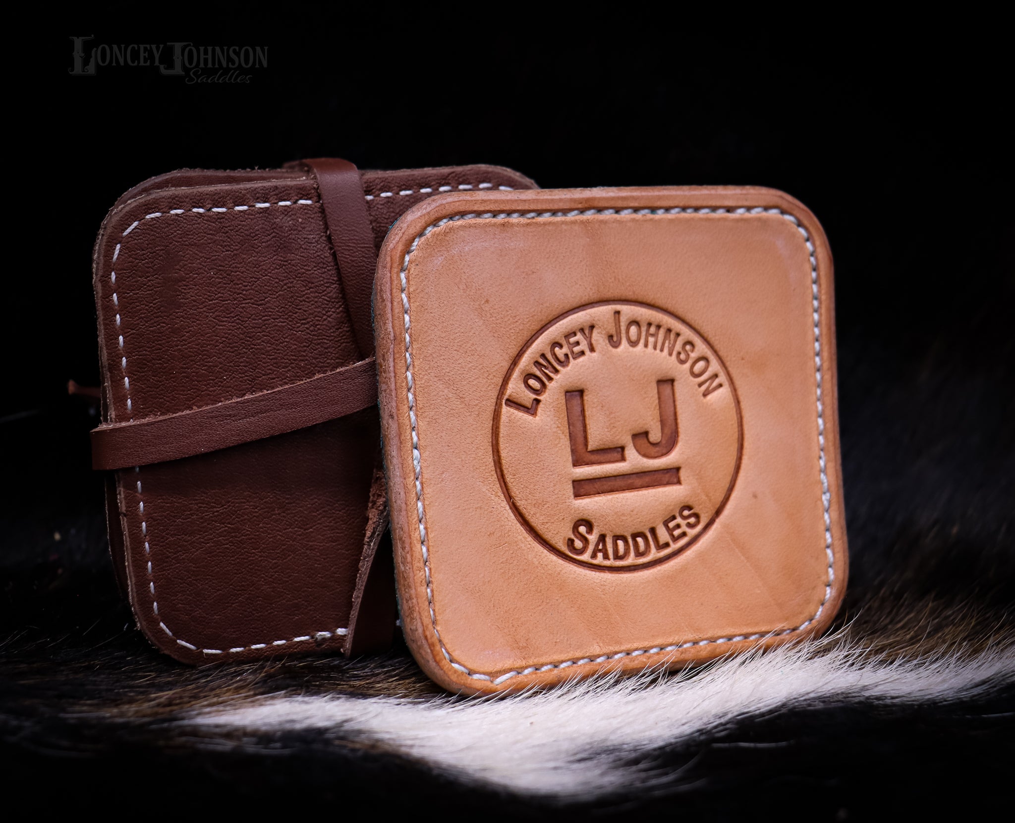 Set of 6 Leather Coasters