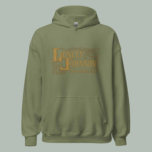 Green and Gold Unisex Hoodie Loncey Johnson Saddles